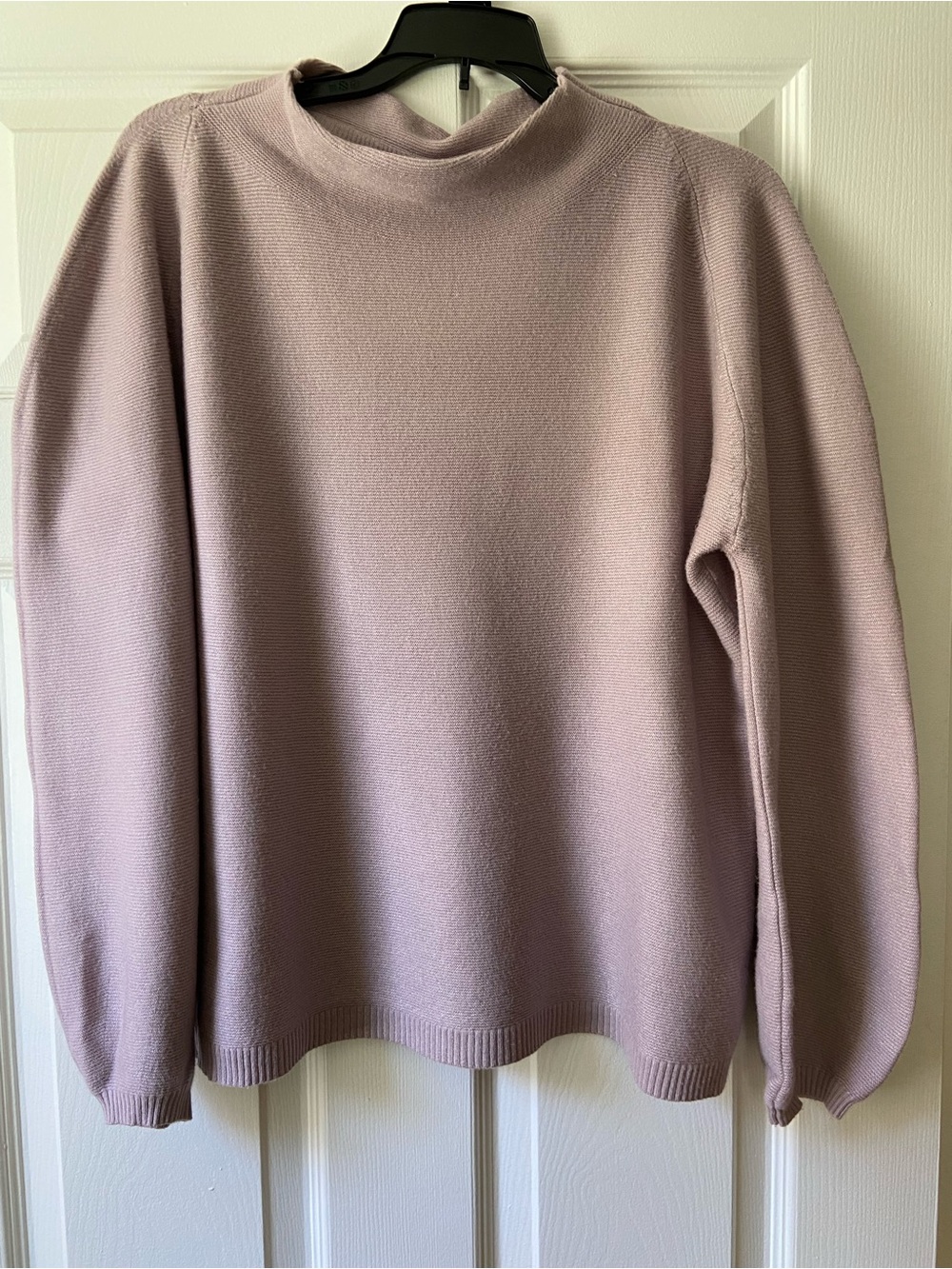 Relaxed Crew Neck Sweater in Soft Lavender